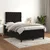 Vidaxl Box spring postelja z vzmetnico črna 120x200 cm žamet