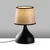 Opviq Stona lampa Gota-15472, Crno-bež