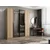 Hanah Home ormar sa reflektujućim staklom Nisa 20610, 180 cm, dore