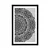 Plakat s paspartujem rožasta Mandala v črnobeli varianti - 30x45 no frame