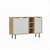 Hanah Home Konzola Viyana, 120x75x29,6 cm, Bela-hrast