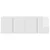 TV zidni ormar Zidne 2 pcs Visoki sjaj bijela 59,5 x 31 x 40 cm