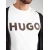 HUGO Majica Dulivio rjava/črna/naravno bela