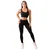GymBeam Ženske tajice Mesh Panel Black L