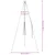 Tripod za logorsku vatru Crna 92 x 92 x 151,5 cm Čelik