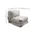Atelier del Sofa Fotelja Fold Teddy 80x70x60?cm Siva