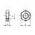 Nizke matice M3 DIN439 razred 04 pocinkane 2500 kosov.