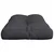 Jastuk za palete crni 80 x 40 x 12 cm od tkanine
