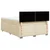 Vidaxl Box spring postelja z vzmetnico krem 160x200 cm blago