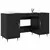 Stol s policom Crni hrast 140 x 50 x 75 cm Konstruirano drvo