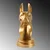 Aberto Design Dekorativna figura Danua Dog, Zlatna
