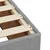 Vidaxl Box spring postelja z vzmetnico svetlo siv 100x200 cm blago