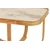 Hanah Home klub sto Hisar 90, 90 cm, hrast / beli mermer