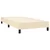 Vidaxl Box spring postelja z vzmetnico krem 90x190 cm blago