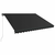 Tenda na ručno uvlačenje s LED svjetlima 450 x 300 cm antracit
