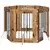 Vrata za pse s postoljem 6 pcs Staro drvo 60 x 80 cm