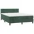 Vidaxl Box spring postelja z vzmetnico temno zelena 140x200 cm žamet