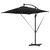 Suncobran Crna 249 x 249 x 250 cm Poliester i aluminij