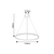 Rabalux Visilica Beliza, 1 prsten, LED 55W, 3000K, 60cm, Zlatne boje