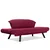 Atelier del Sofa Dvosed na razvlačenje Genzo 177x87x75cm Bordo