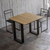 Ityhome Ityhome 90 x 80 konzolna miza rjava, (20847601)