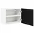 Viseći ormarić 2 pcs Crni hrast i bijela 50 x 31 x 40 cm