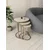 Hanah Home set od 3 pomoćna stola Milas 3, zlatni / travertin