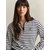 GANT Majica temno modra/bela
