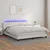 Krevet box spring s madracem LED bijeli 180x200 cm umjetna koža