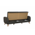 Atelier Del Sofa Raztegljiv kavč s 3 sedeži, Hera - antracit