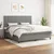 Vidaxl Box spring postelja z vzmetnico temno siva 200x200 cm blago