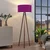 OPVIQ AYD 2955 Podna lampa, Drvena, E27, Ljubičasta