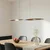 Lindby LED viseča svetilka Jaren, črna/rjava, 100 cm, CCT - Dnevna soba/jedilnica - Sodobni - rjava, črna - Kovina