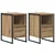 Noćni ormarić 2 pcs Umjetnička hrastovina 39,5 x 30 x 50 cm