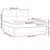 Vidaxl Box spring postelja z vzmetnico LED temno modra 160x200cm žamet