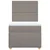 Vidaxl Box spring postelja z vzmetnico taupe 100x200 cm blago
