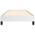 Vidaxl Posteljni okvir bel 90x200 cm blago