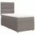 Vidaxl Box spring postelja z vzmetnico taupe 80x200 cm blago