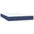 vidaXL Box spring postelja z vzmetnico LED modra 120x200 cm blago