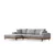 Atelier del Sofa Ugaona garnitura Eti 98x78x170cm Siva
