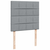 VIDAXL Box spring postelja z vzmetnico svetlo siv 100x200 cm blago