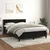 Vidaxl Box spring postelja z vzmetnico črna 140x200 cm žamet