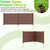 Costway Vrtna ograja 122x95 cm 2 panela rjava