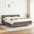 Vidaxl Box spring postelja z vzmetnico taupe 180x200 cm blago