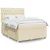 vidaXL vidaXL Box spring postelja z vzmetnico krem 160x200 cm blago, (21305023)