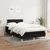 Vidaxl Box spring postelja z vzmetnico črn 120x200 cm blago