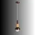 Opviq luster Elwood 20800-C, 1 × E27, braon
