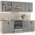 Kuhinjski sestav Elizabeth 240 - korpus hrast sonoma, front siv