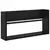 Polica za časopise s policom 2 pcs Crni hrast 60 x 12 x 30 cm