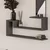 HANAH HOME Zidna polica Ravi Anthracite